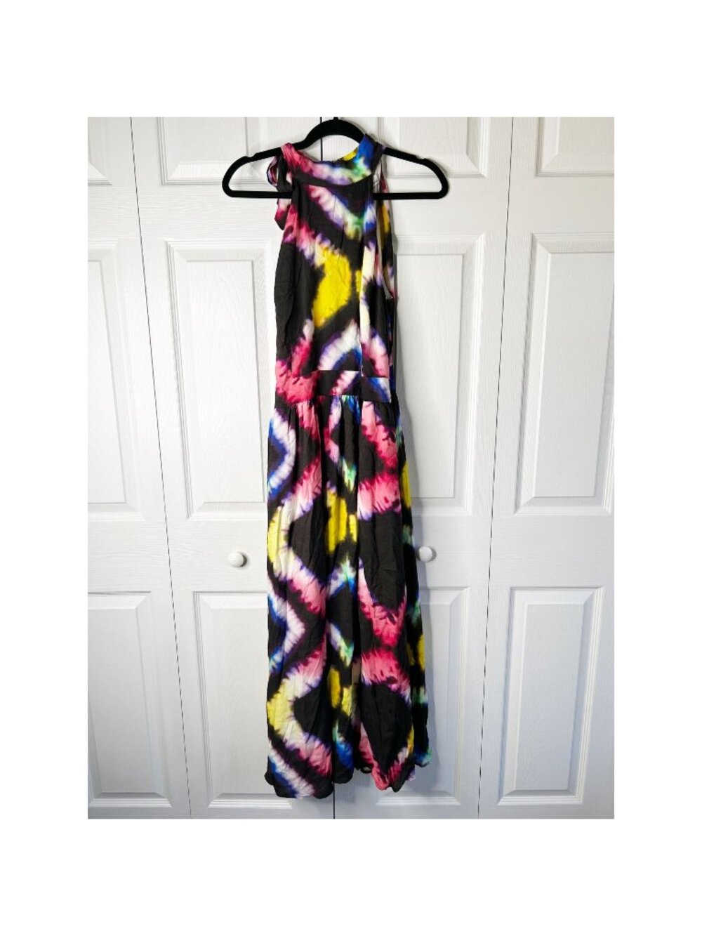 Busayo Collective Rainbow Tie Dye Sleeveless Maxi Dress Women's Size 10